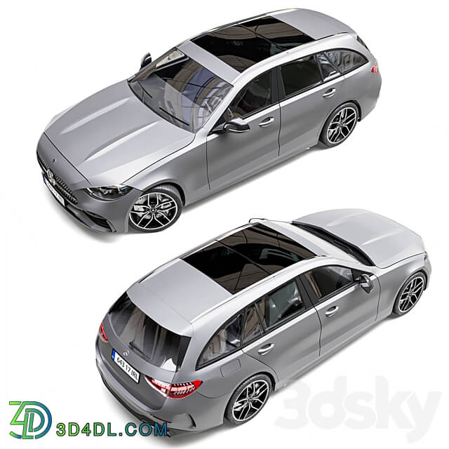 Mercedes Benz C Class state 2022 3D Models