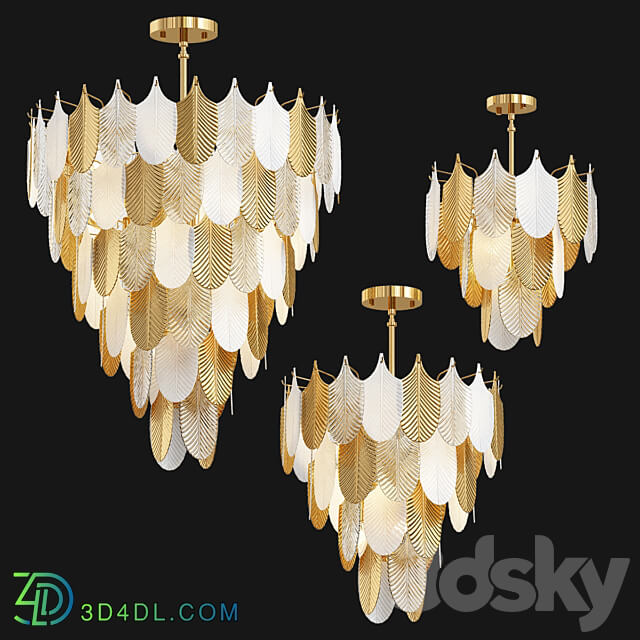 Freya Liama Chandelier Collection Pendant light 3D Models