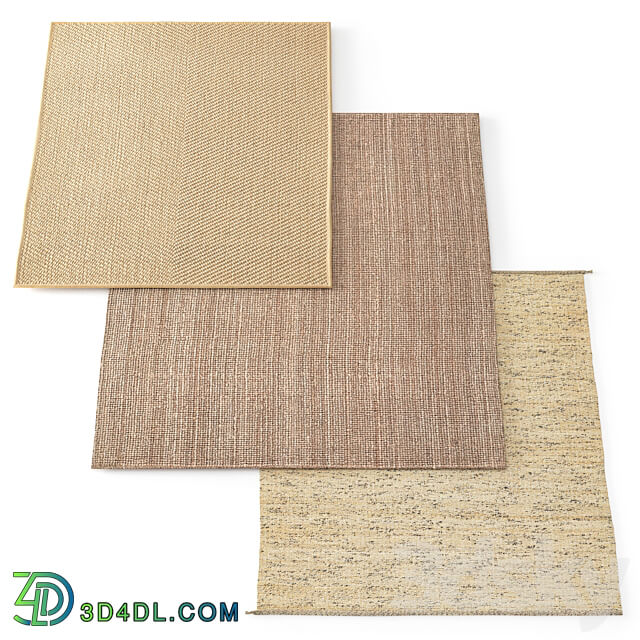 Carpet IKEA set 02 3D Models