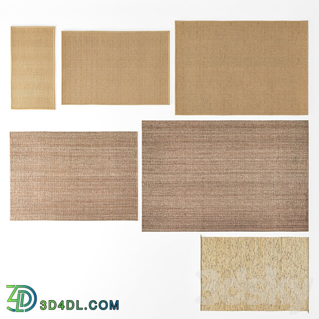 Carpet IKEA set 02 3D Models