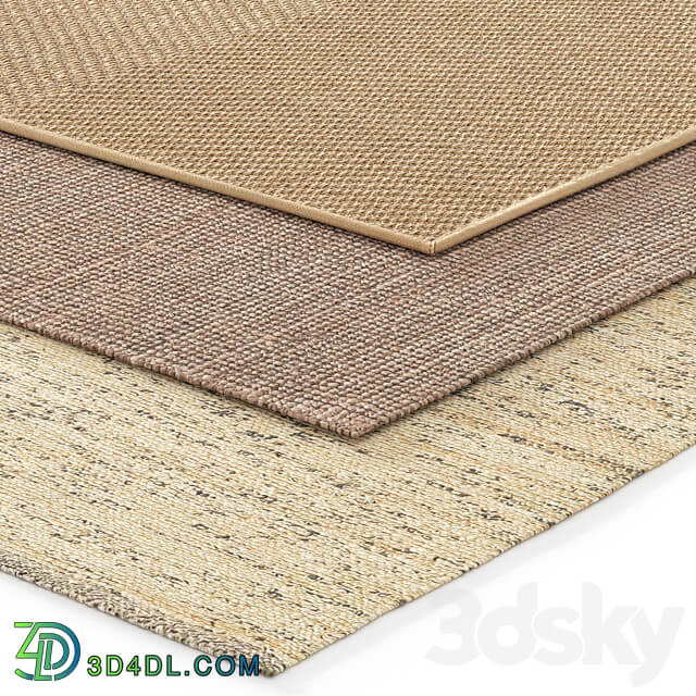 Carpet IKEA set 02 3D Models