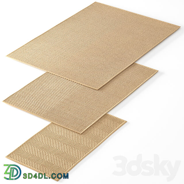 Carpet IKEA set 02 3D Models