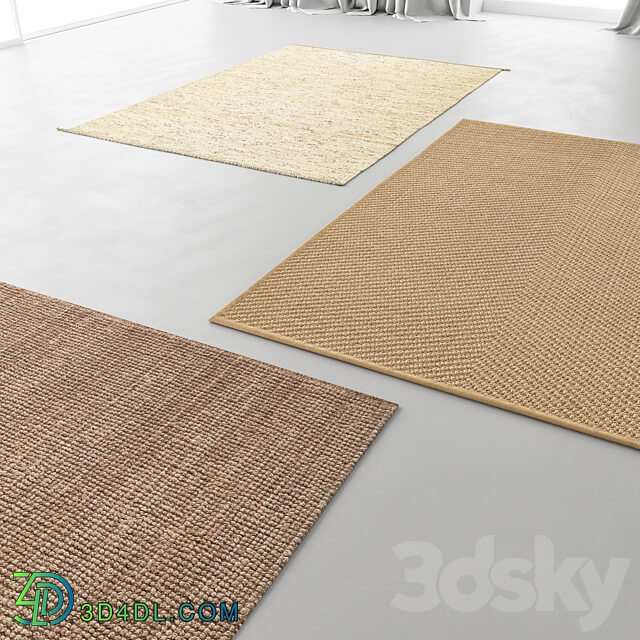 Carpet IKEA set 02 3D Models