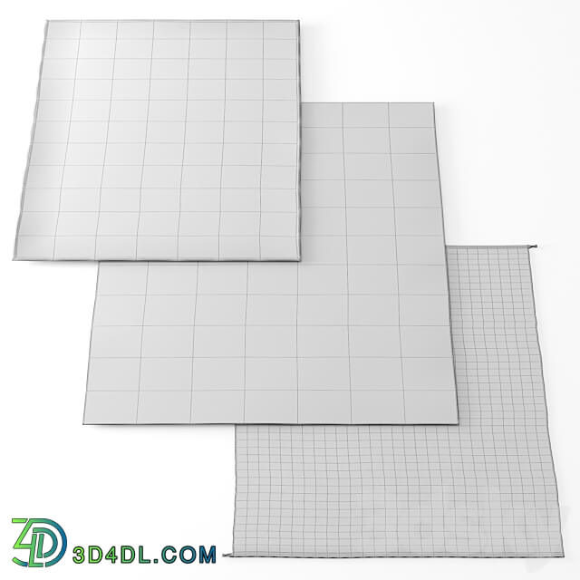 Carpet IKEA set 02 3D Models