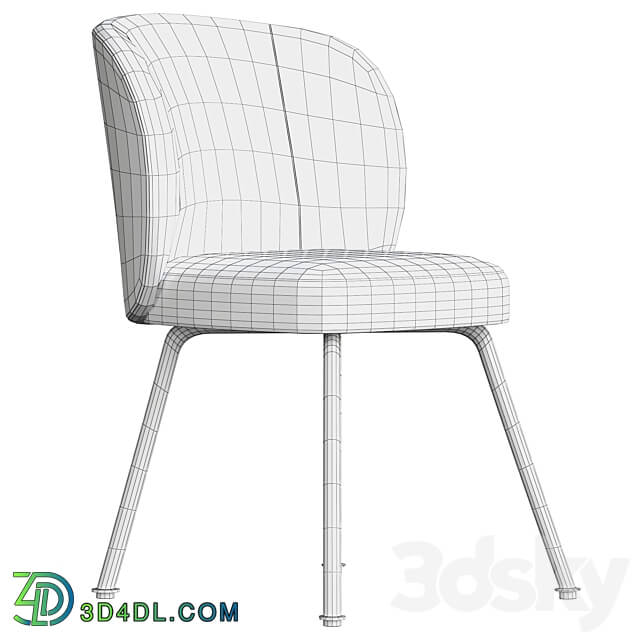 Greer Upholstered Dining 3D Models