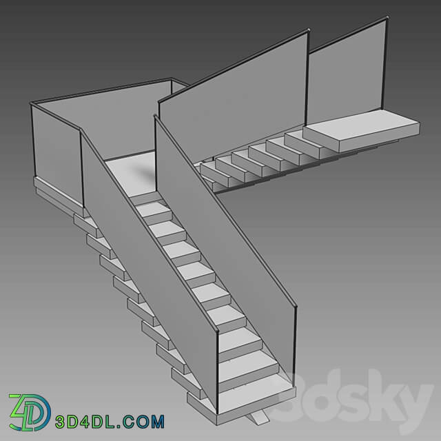 Staircase 003 3D Models