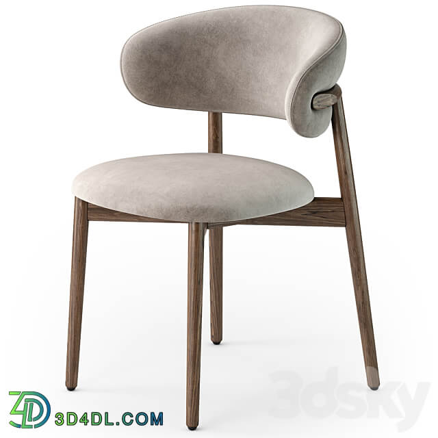 Calligaris Oleandro wood chair 3D Models