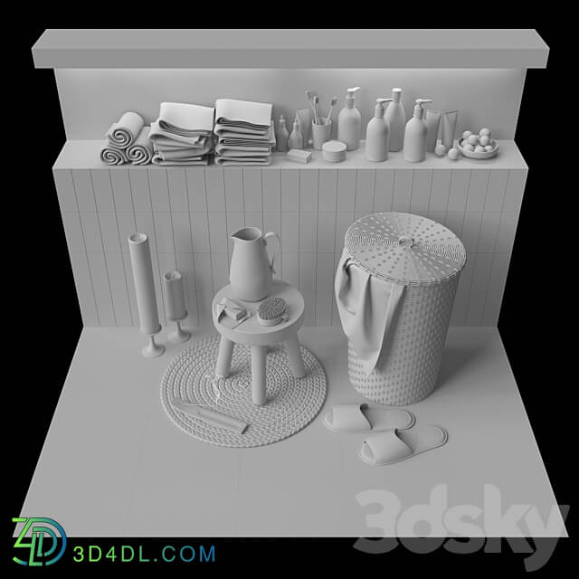 bathroom accessories 2 3D Models