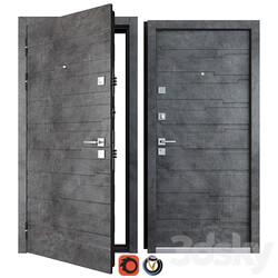 Entrance metal door Senator Favorit 3D Models 