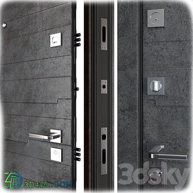 Entrance metal door Senator Favorit 3D Models