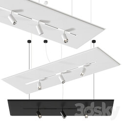 T system Track by Caimi Brevetti Pendant lamp 3D Models 