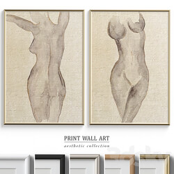 Abstract Woman Figure Wall Art P 562 3D Models 