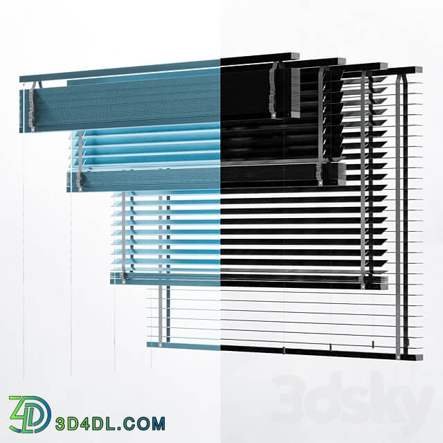 METAL Blind 1500mm 3D Models