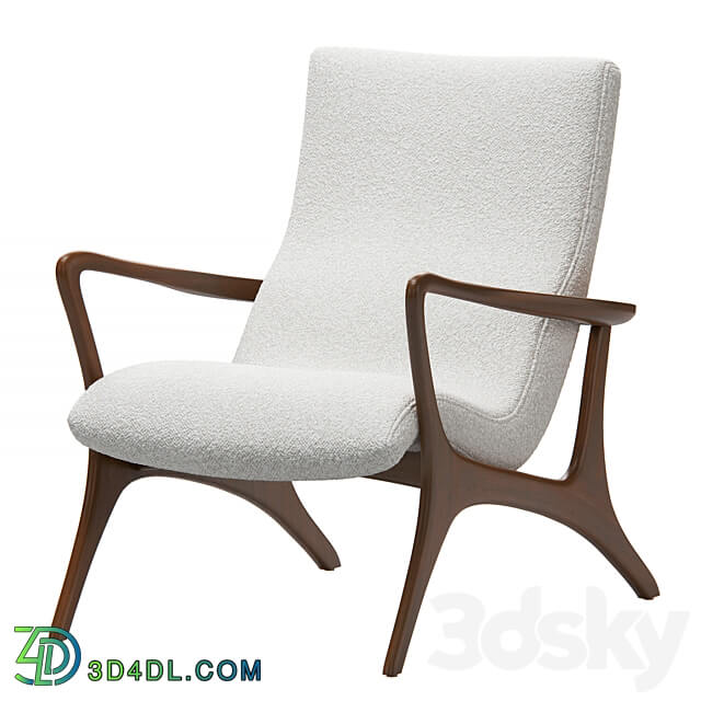 Contour Low Back Lounge Chair by Vladimir Kagan 3D Models