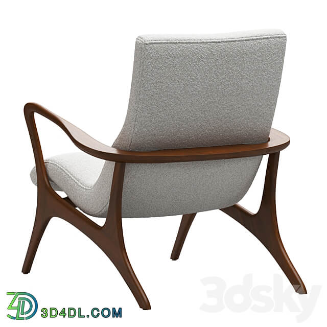 Contour Low Back Lounge Chair by Vladimir Kagan 3D Models