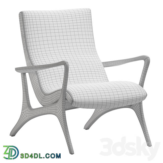 Contour Low Back Lounge Chair by Vladimir Kagan 3D Models