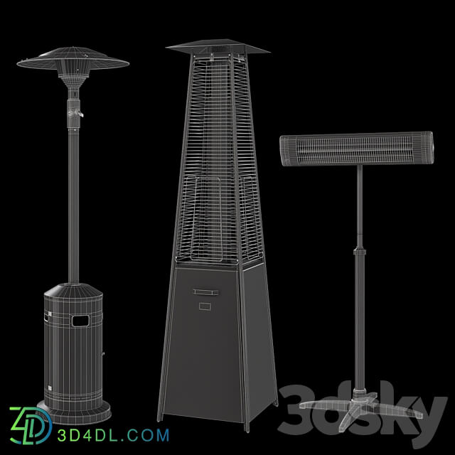 outdoor heaters 3D Models