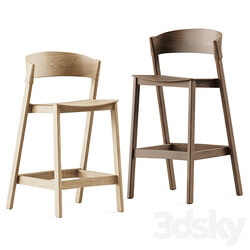 Muuto Cover Counter and Bar Stool 3D Models 