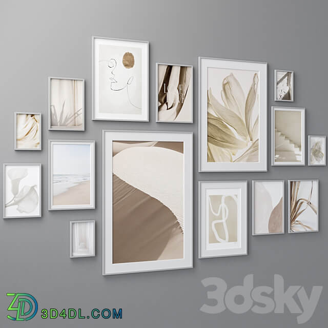 Set of wall paintings 1769 3D Models