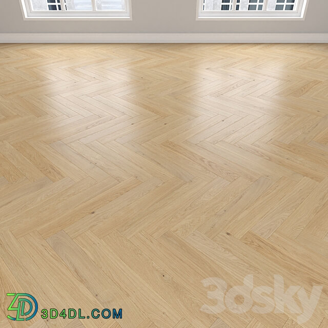 Parquet Oak Wood 3D Models