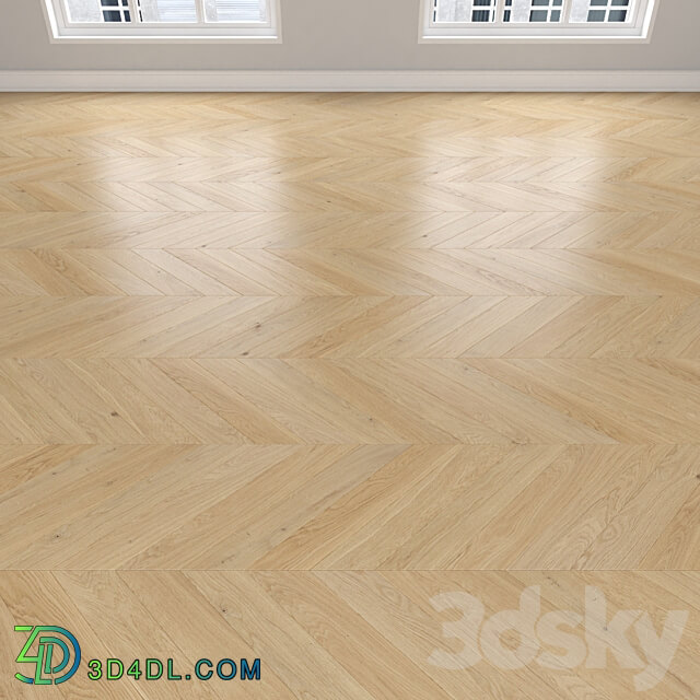 Parquet Oak Wood 3D Models