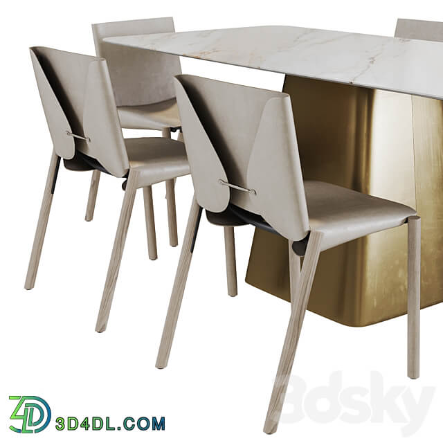 Koln 1085 EDITION Table Chair 3D Models