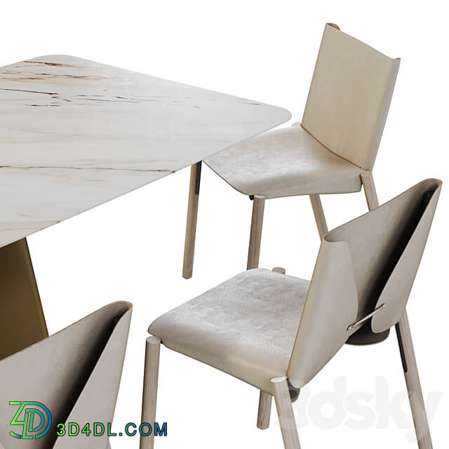 Koln 1085 EDITION Table Chair 3D Models