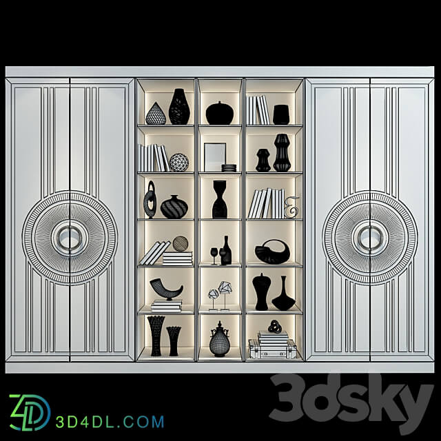 Shkafulkin Shkaf Vstroennyy Kyara Wardrobe Display cabinets 3D Models