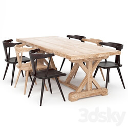 Dining Table 147 Table Chair 3D Models 