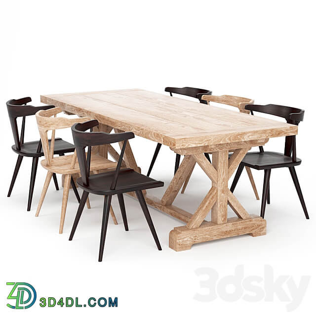 Dining Table 147 Table Chair 3D Models