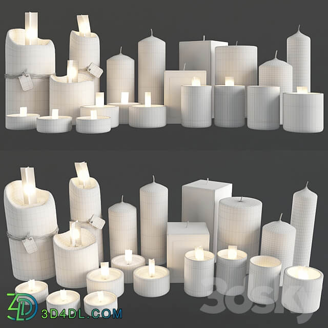 Candles 3D Models