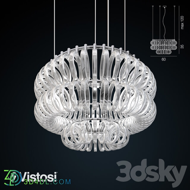 Vistosi Ecos SP Pendant light 3D Models