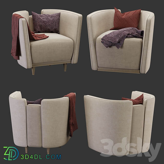 Frato armchair Gstaad 3D Models