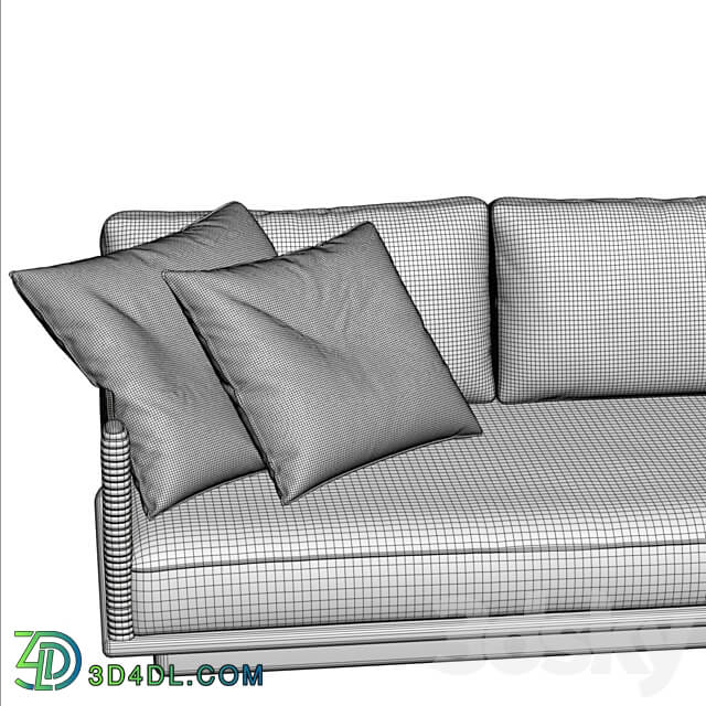 Kettal Giro 3 seater sofa corona7 vray 3D Models