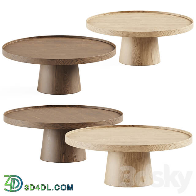 Rodan coffee table by PINCH Wooden table 3D Models