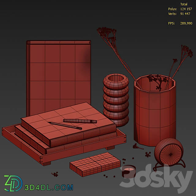 Decorative Set 51 3D Models