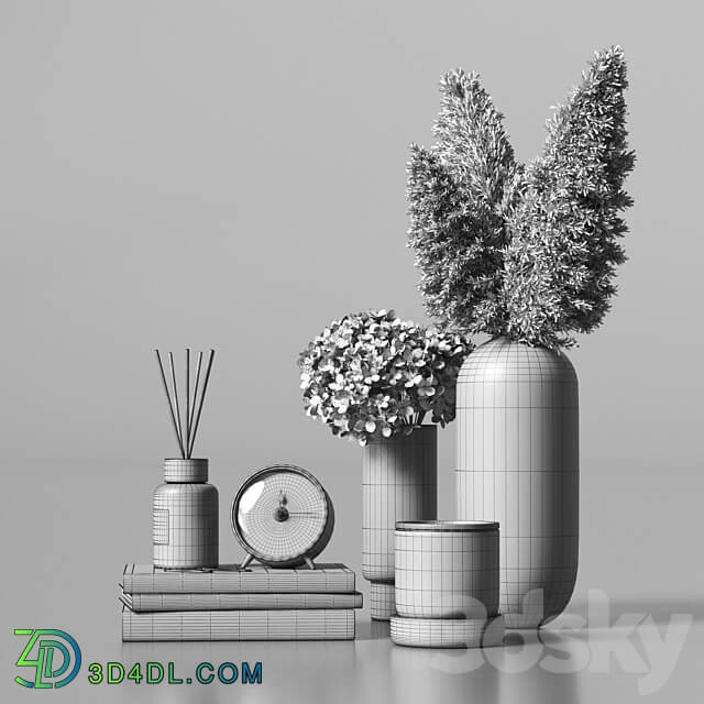 Decorative set 049 3D Models