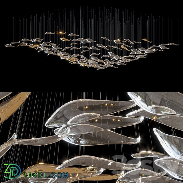 Hanging arrangement Vargov Design Swarm Pendant light 3D Models