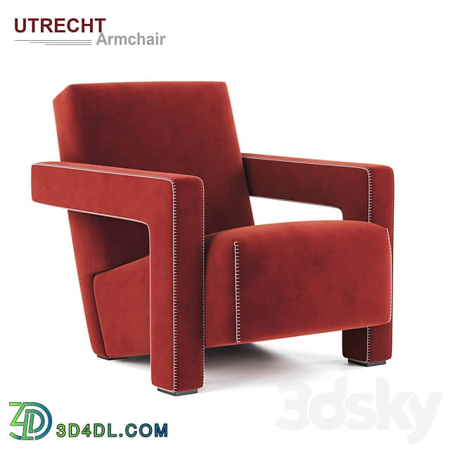 Utrecht armchair by Cassina 3D Models