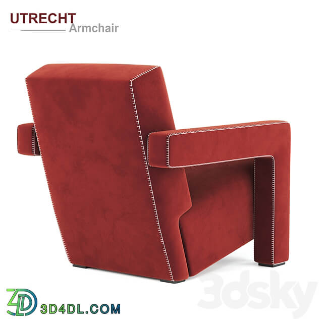 Utrecht armchair by Cassina 3D Models