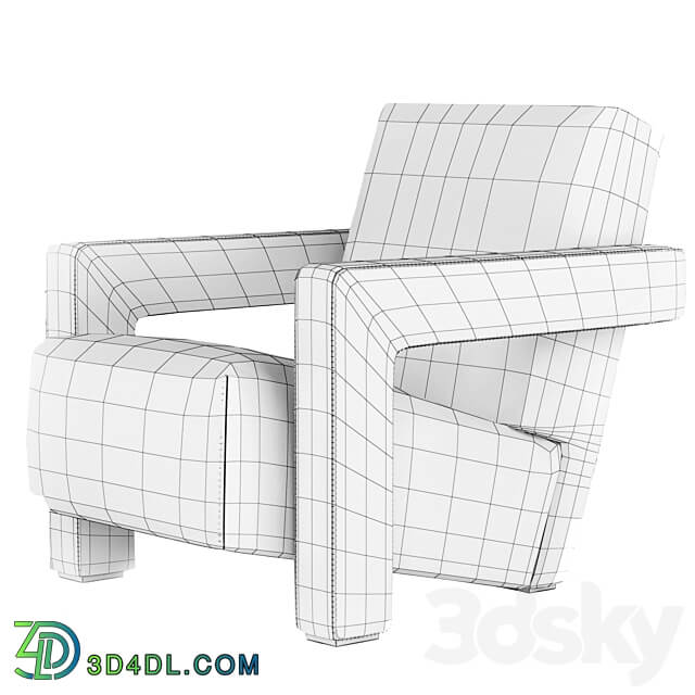 Utrecht armchair by Cassina 3D Models