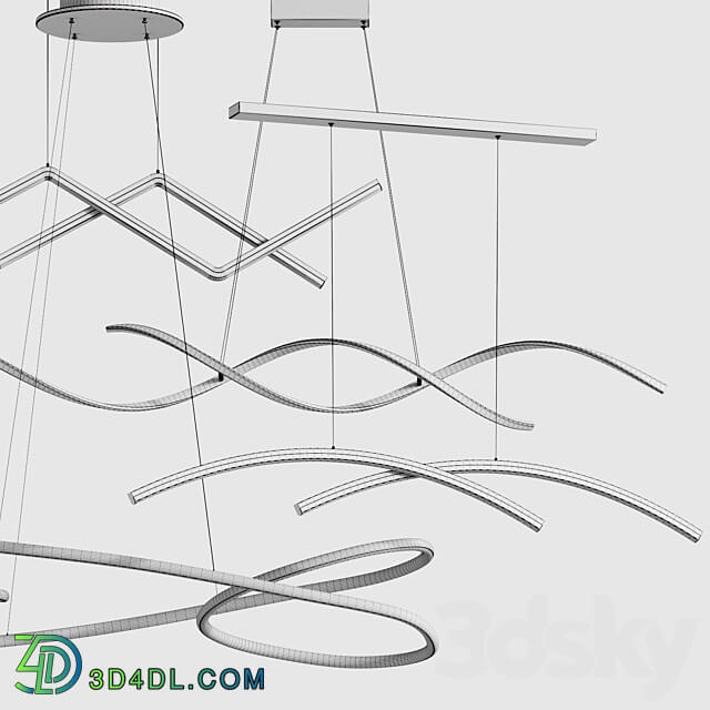 Aliexpress Pendant lamp collection 217 Pendant light 3D Models