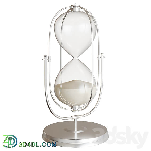 Ascan Oval Decorative Sand Timer Watches Clocks 3D Models