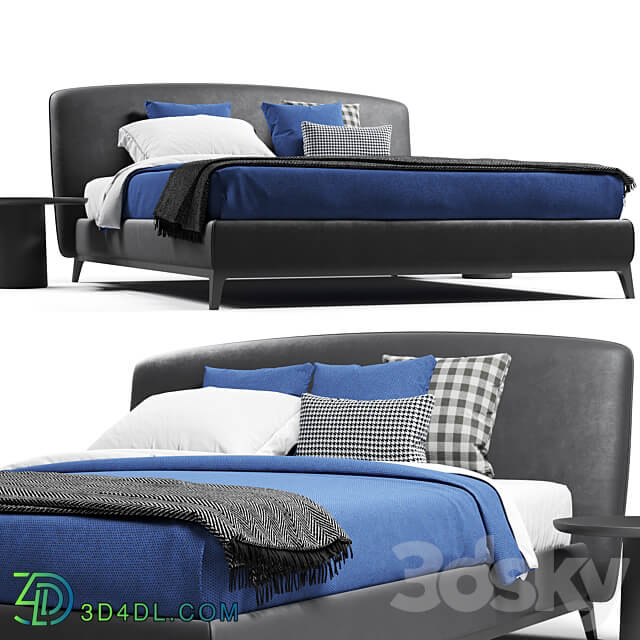 Flou Oliver Bed V2 Bed 3D Models