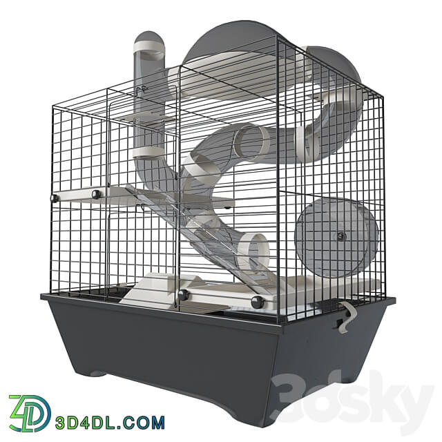 Hamster cage 3 Other decorative objects 3D Models