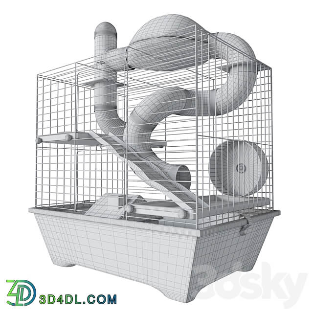 Hamster cage 3 Other decorative objects 3D Models