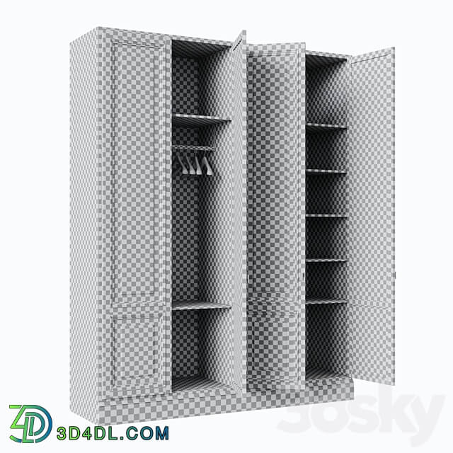 Wardrobe 002 Wardrobe Display cabinets 3D Models