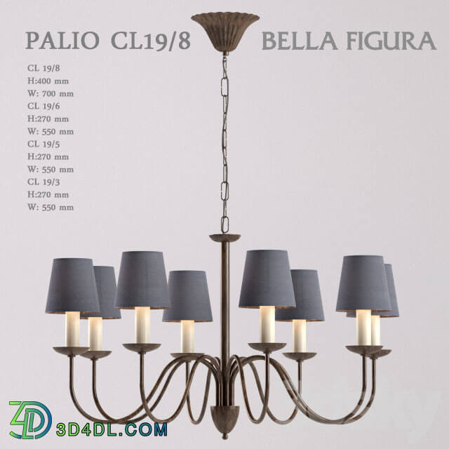 Bella Figura Palio Pendant light 3D Models