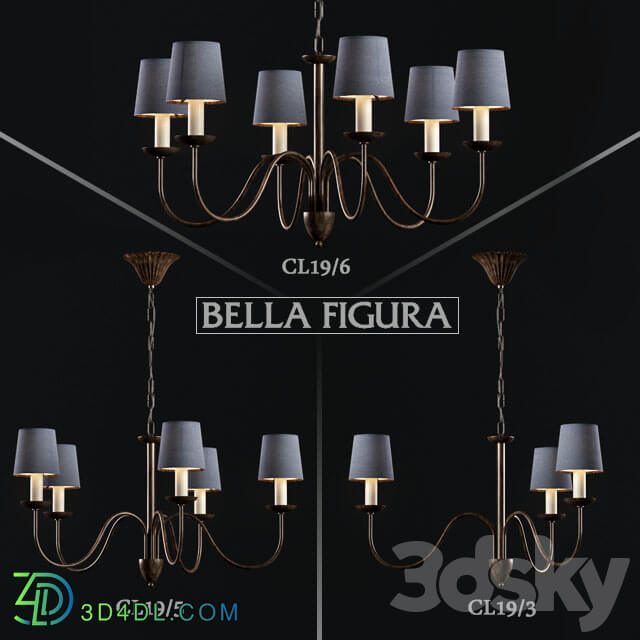 Bella Figura Palio Pendant light 3D Models