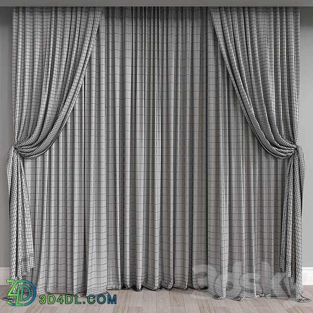 curtain m016 3D Models